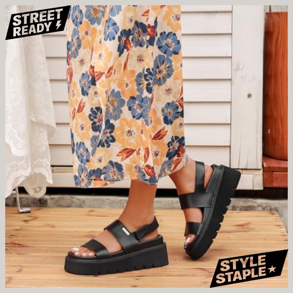 Platform Sandals With Back Strap Arch Support Sum… - image 6